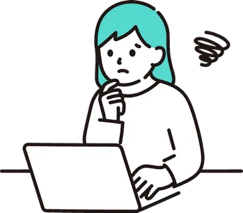 不安を感じている女性